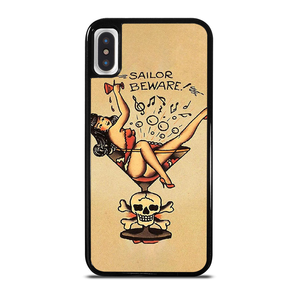 SAILOR JERRY BEWARE TATTOO iPhone X / XS Case Cover