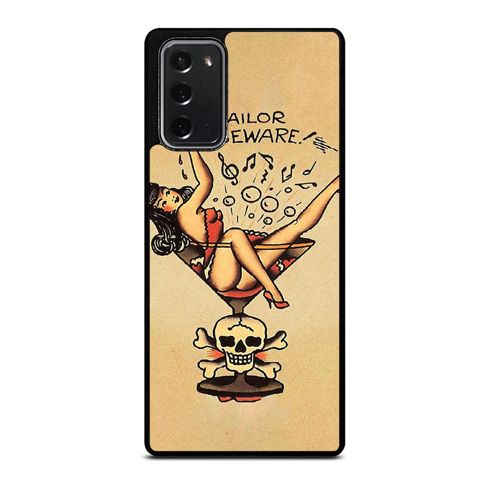 SAILOR JERRY BEWARE TATTOO Samsung Galaxy Note 20 Case Cover