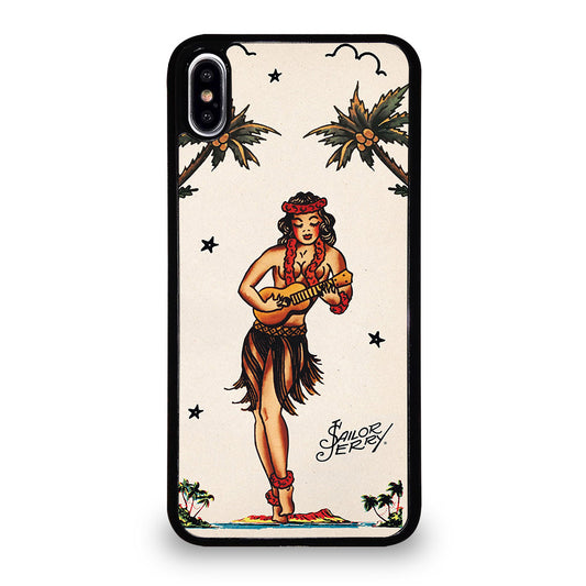 SAILOR JERRY GIRL TATTOO iPhone XS Max Case Cover