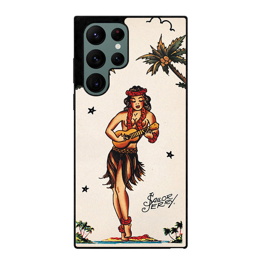 SAILOR JERRY GIRL TATTOO Samsung Galaxy S22 Ultra Case Cover