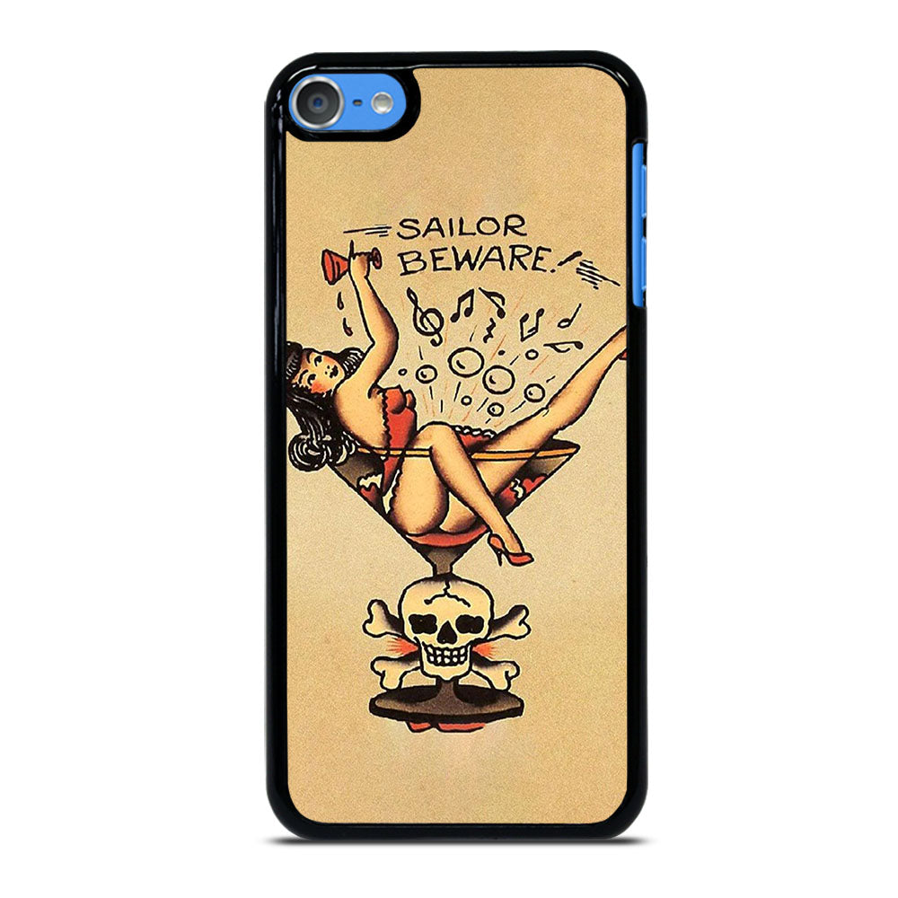 SAILOR JERRY BEWARE TATTOO iPod Touch 7 Case Cover
