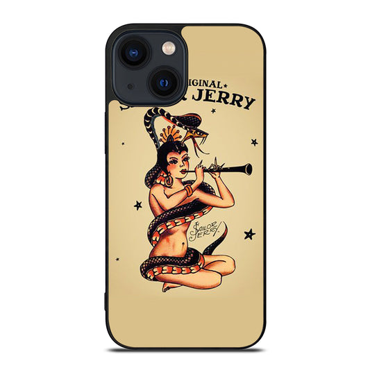 SAILOR JERRY GIRLL TATTOO 2 iPhone 14 Plus Case Cover