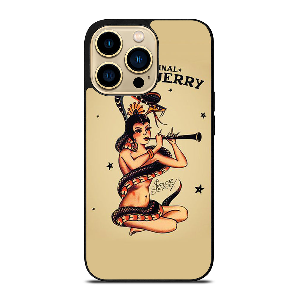 SAILOR JERRY GIRLL TATTOO 2 iPhone 14 Pro Max Case Cover