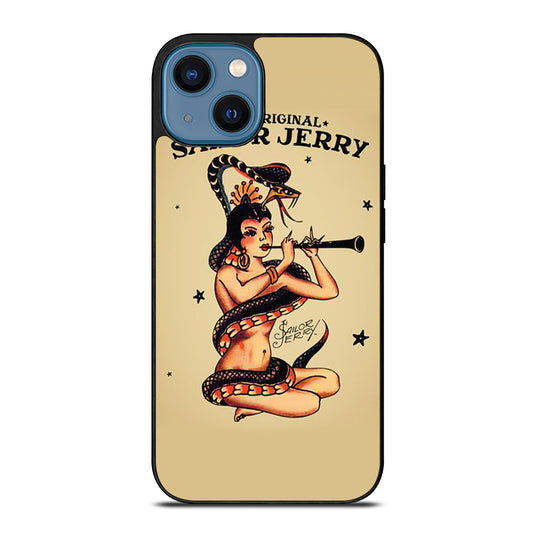 SAILOR JERRY GIRLL TATTOO 2 iPhone 14 Case Cover