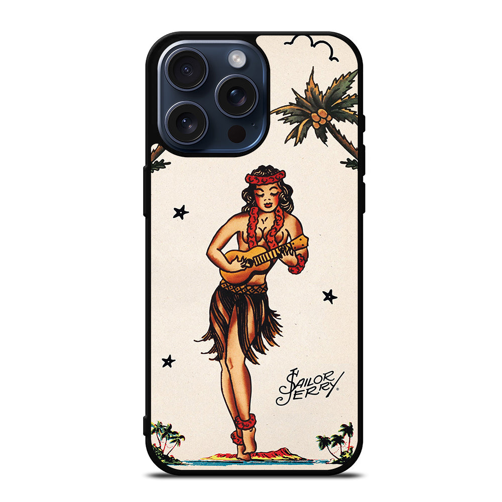 SAILOR JERRY GIRL TATTOO iPhone 15 Pro Max Case Cover