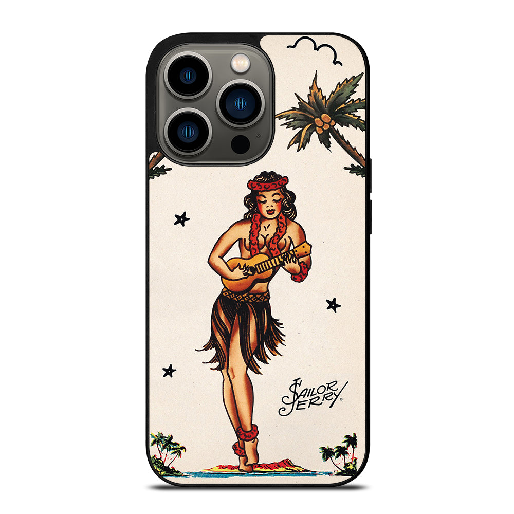 SAILOR JERRY GIRL TATTOO iPhone 13 Pro Case Cover