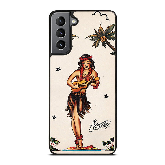 SAILOR JERRY GIRL TATTOO Samsung Galaxy S21 Plus Case Cover