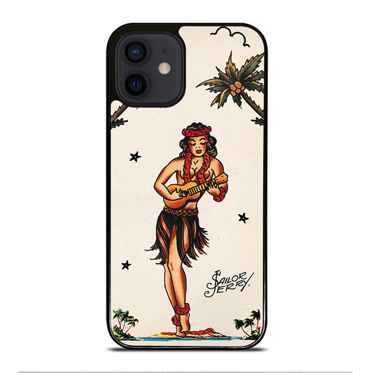 SAILOR JERRY GIRL TATTOO iPhone 12 Mini Case Cover