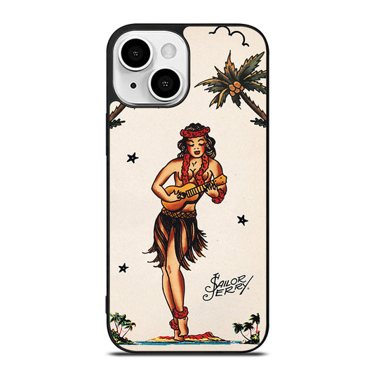 SAILOR JERRY GIRL TATTOO iPhone 13 Mini Case Cover