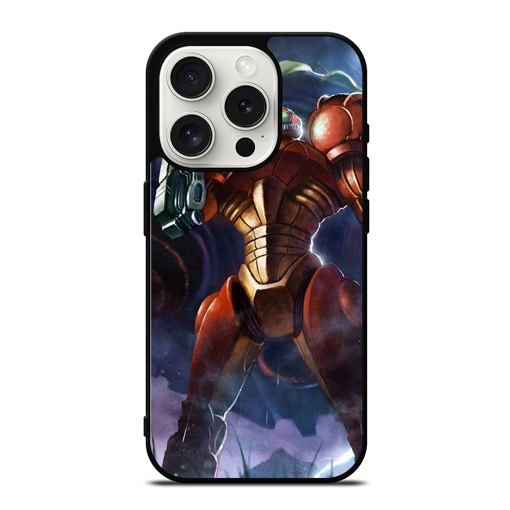 SAMUS ARAN METROID ART iPhone 15 Pro Case Cover