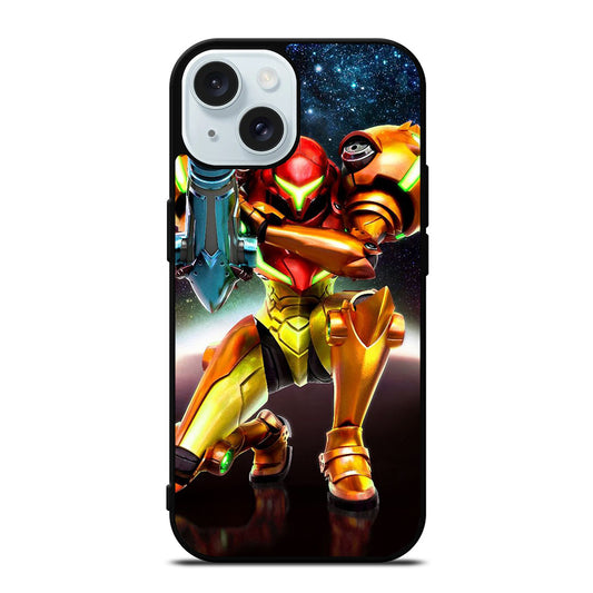 SAMUS ARAN METROID CARTOON iPhone 15 Case Cover