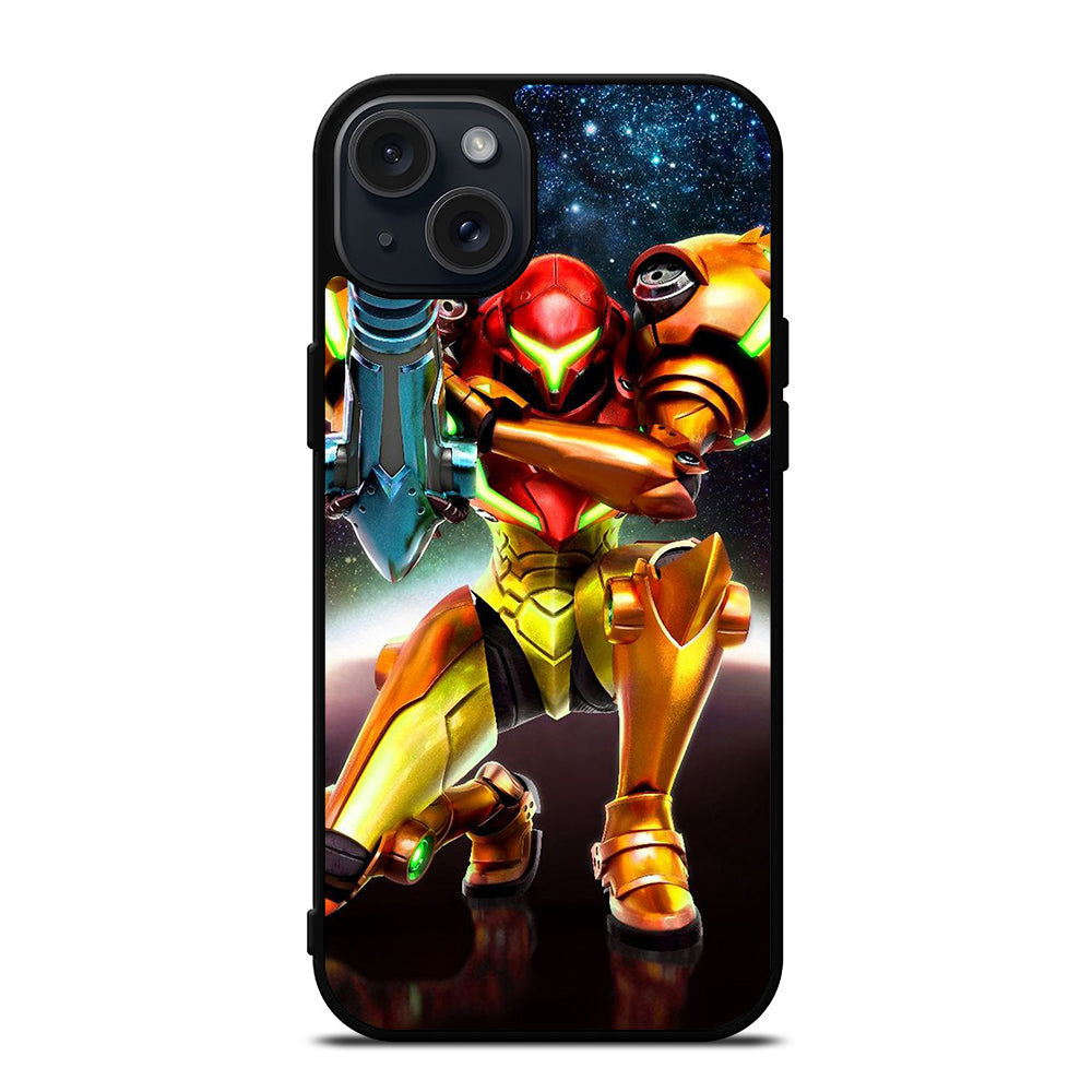 SAMUS ARAN METROID CARTOON iPhone 15 Plus Case Cover