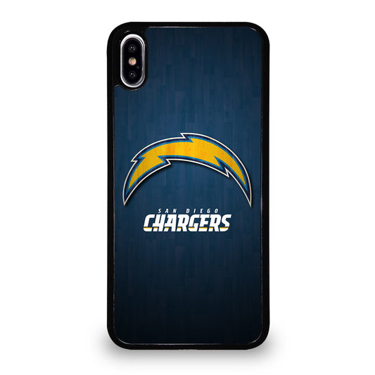 SAN DIEGO CHARGERS WOODEN LOGO iPhone XS Max Case Cover