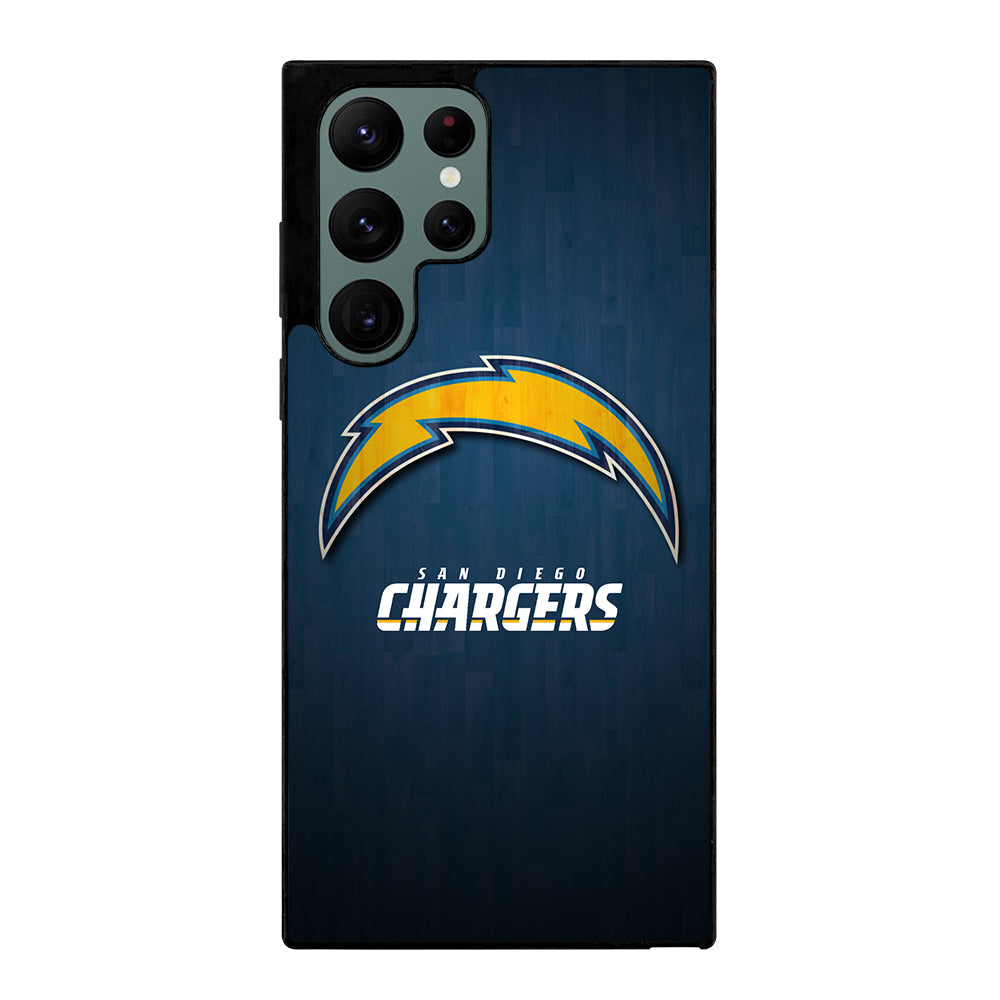 SAN DIEGO CHARGERS WOODEN LOGO Samsung Galaxy S22 Ultra Case Cover