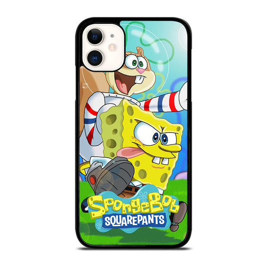 SANDY SQUIRREL AND SPONGEBOB SQUAREPANTS iPhone 11 Case Cover