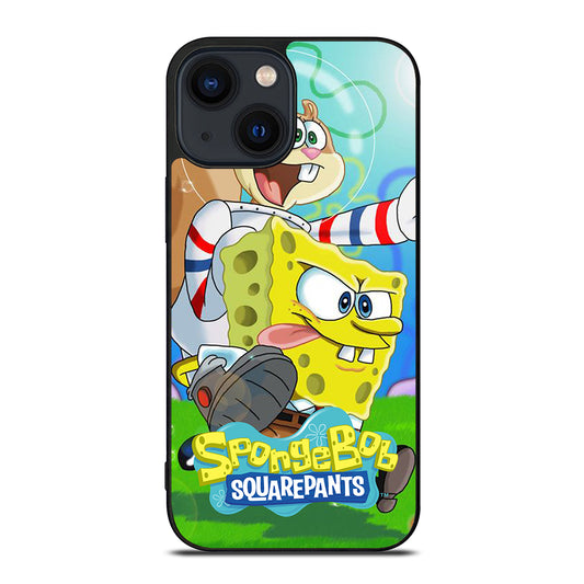 SANDY SQUIRREL AND SPONGEBOB SQUAREPANTS iPhone 14 Plus Case Cover