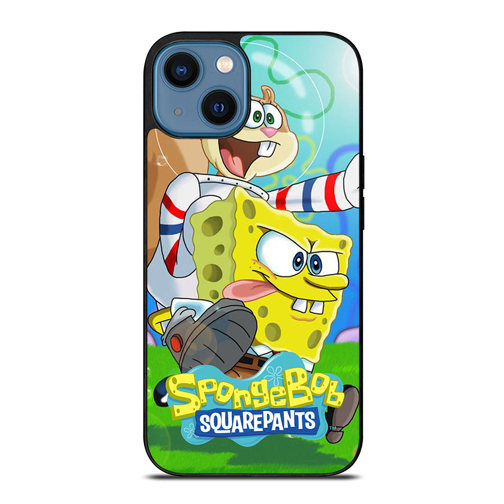 SANDY SQUIRREL AND SPONGEBOB SQUAREPANTS iPhone 14 Case Cover
