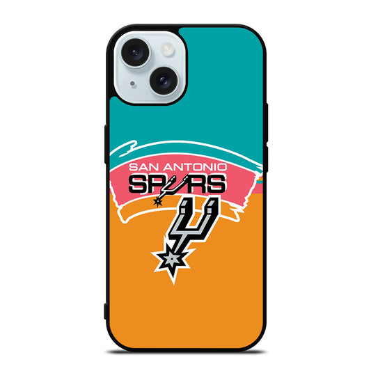SAN ANTONIO SPURS NBA BASKETBALL 2 iPhone 15 Case Cover