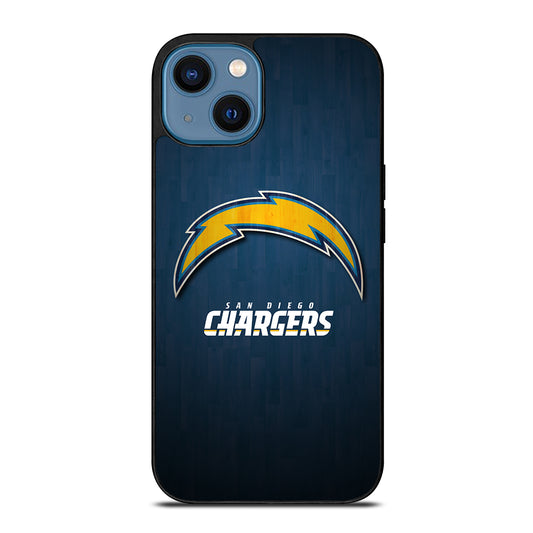 SAN DIEGO CHARGERS WOODEN LOGO iPhone 14 Case Cover