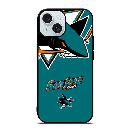 SAN JOSE SHARKS HOCKEY LOGO 3 iPhone 15 Case Cover