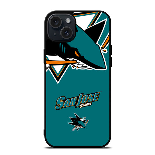 SAN JOSE SHARKS HOCKEY LOGO 3 iPhone 15 Plus Case Cover