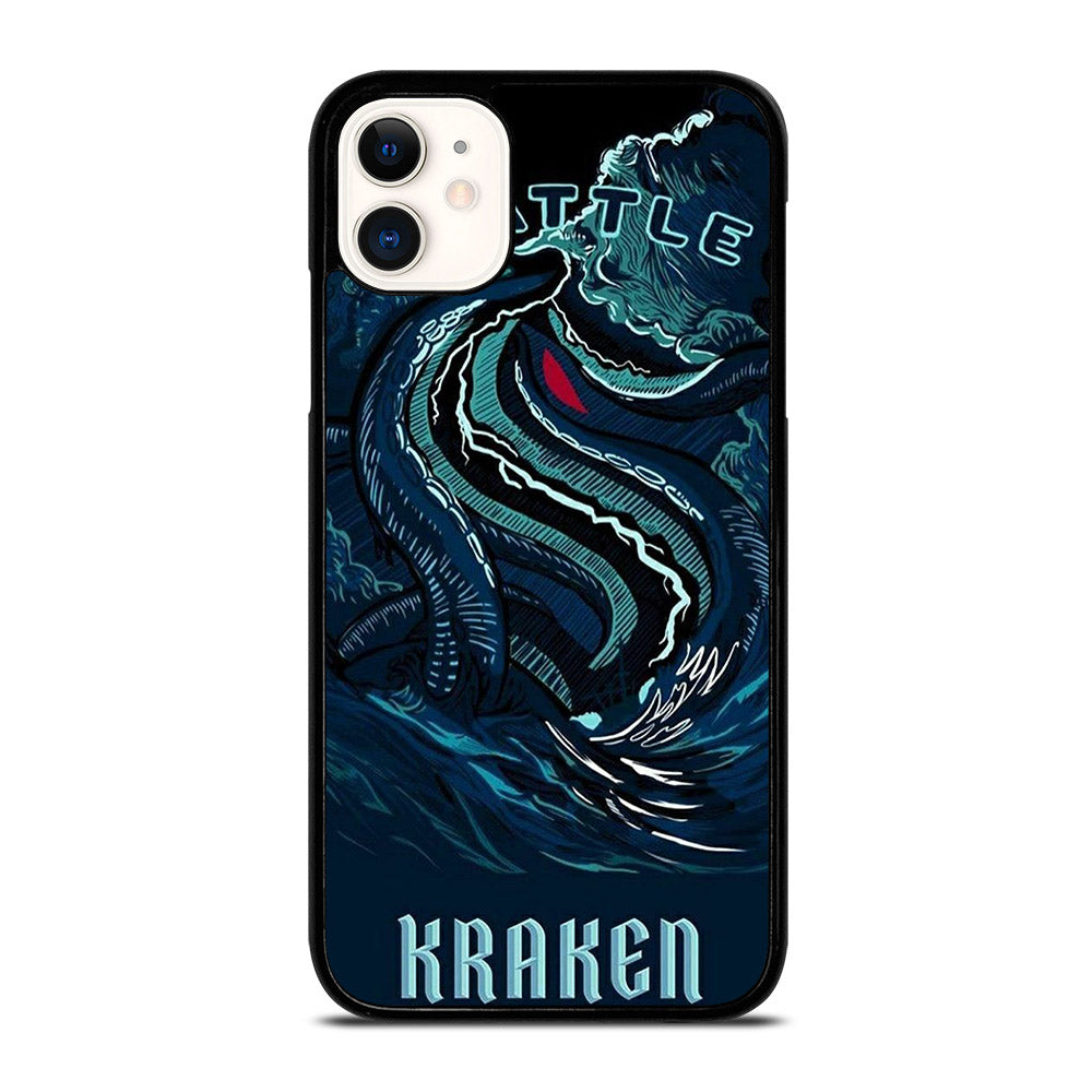 SEATTLE KRAKEN LOGO ART iPhone 11 Case Cover