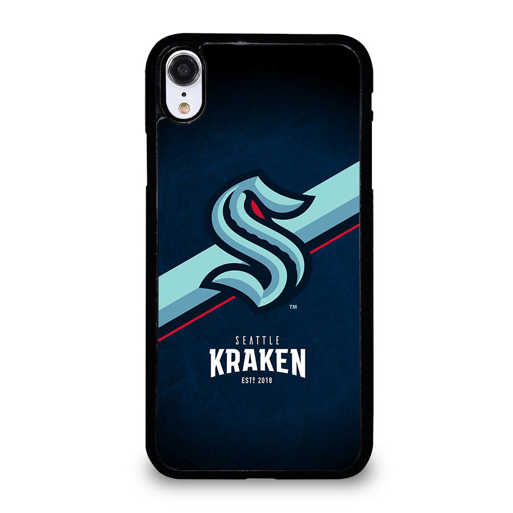 SEATTLE KRAKEN STRIPE LOGO iPhone XR Case Cover