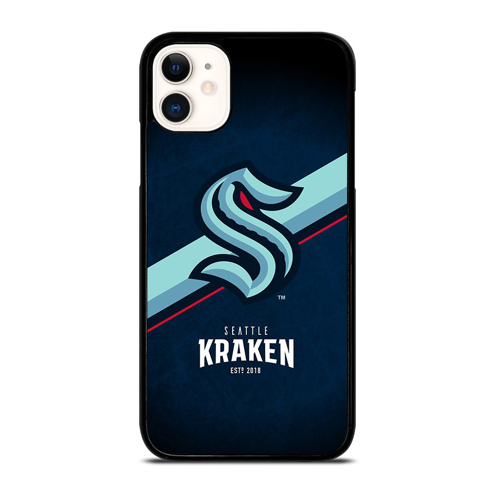 SEATTLE KRAKEN STRIPE LOGO iPhone 11 Case Cover