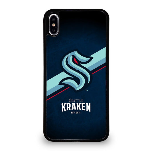 SEATTLE KRAKEN STRIPE LOGO iPhone XS Max Case Cover