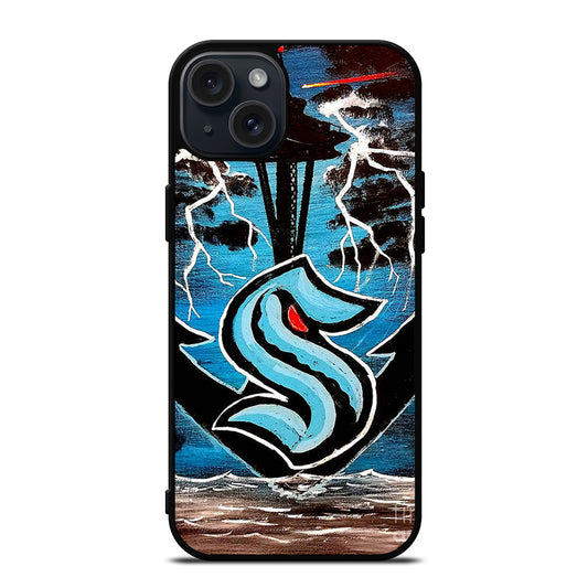 SEATTLE KRAKEN ART iPhone 15 Plus Case Cover