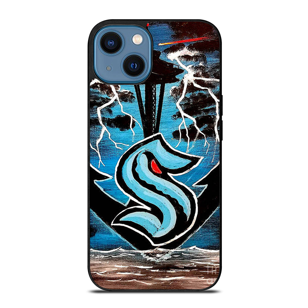 SEATTLE KRAKEN ART iPhone 14 Case Cover