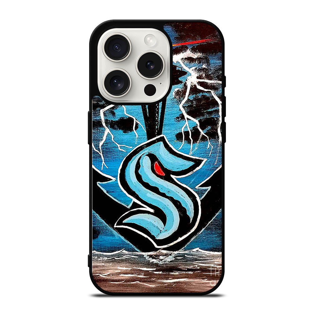 SEATTLE KRAKEN ART iPhone 15 Pro Case Cover
