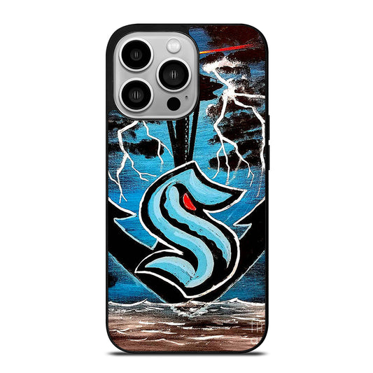 SEATTLE KRAKEN ART iPhone 14 Pro Case Cover