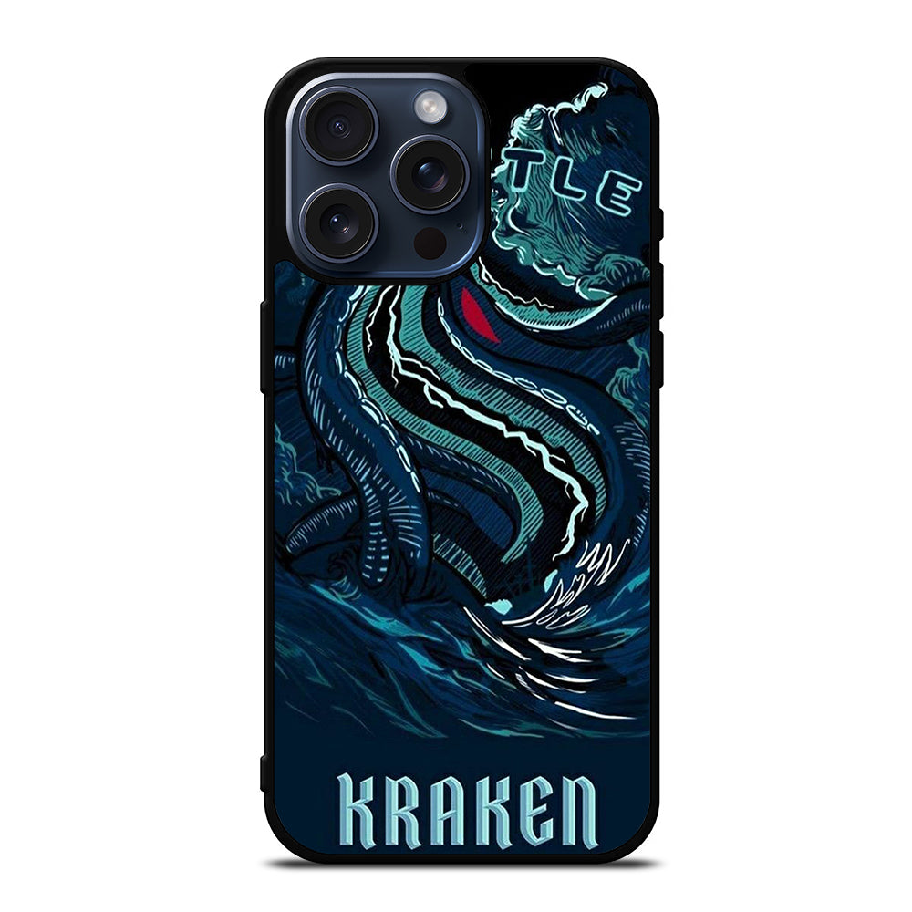 SEATTLE KRAKEN LOGO ART iPhone 15 Pro Max Case Cover