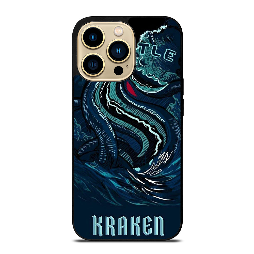 SEATTLE KRAKEN LOGO ART iPhone 14 Pro Max Case Cover