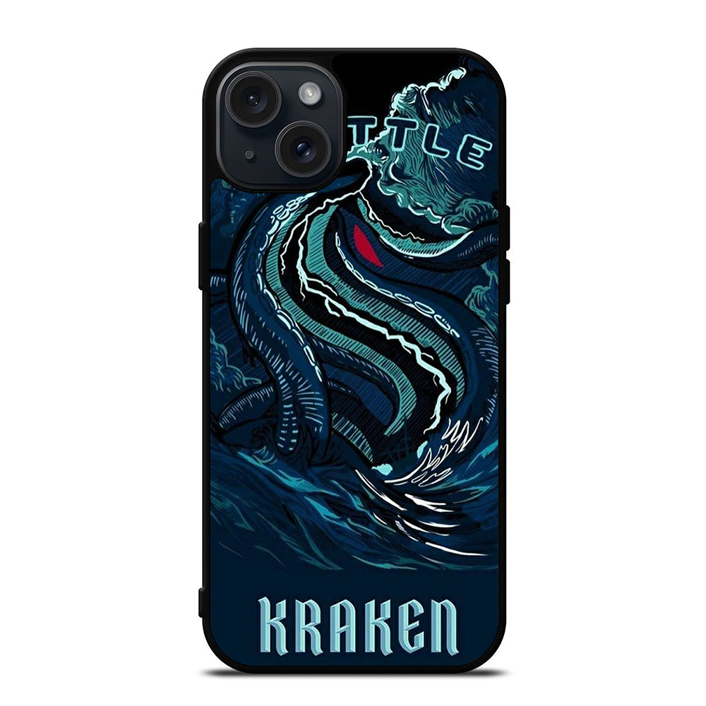 SEATTLE KRAKEN LOGO ART iPhone 15 Plus Case Cover