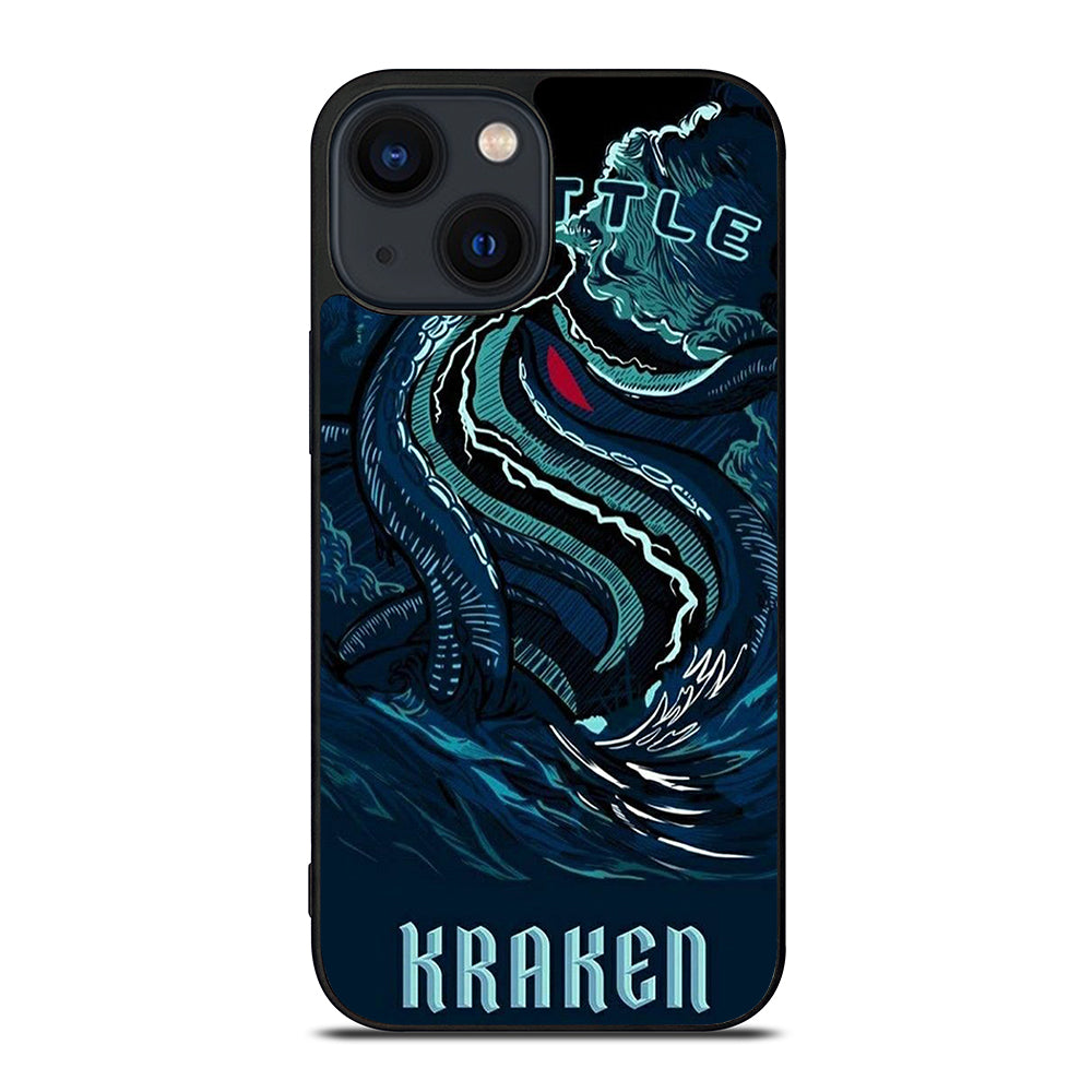 SEATTLE KRAKEN LOGO ART iPhone 14 Plus Case Cover