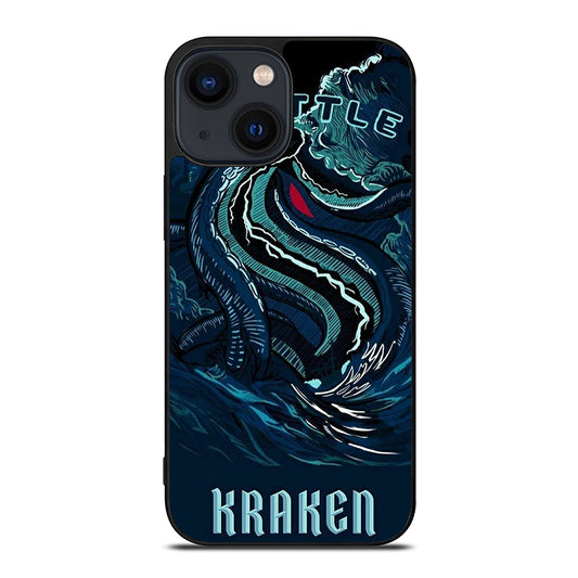 SEATTLE KRAKEN LOGO ART iPhone 14 Plus Case Cover