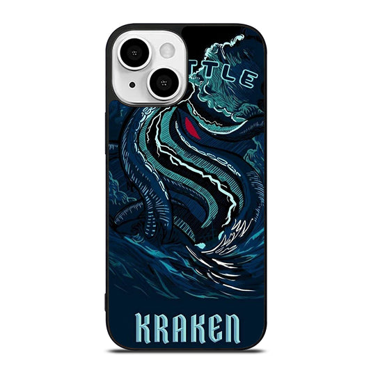 SEATTLE KRAKEN LOGO ART iPhone 13 Mini Case Cover