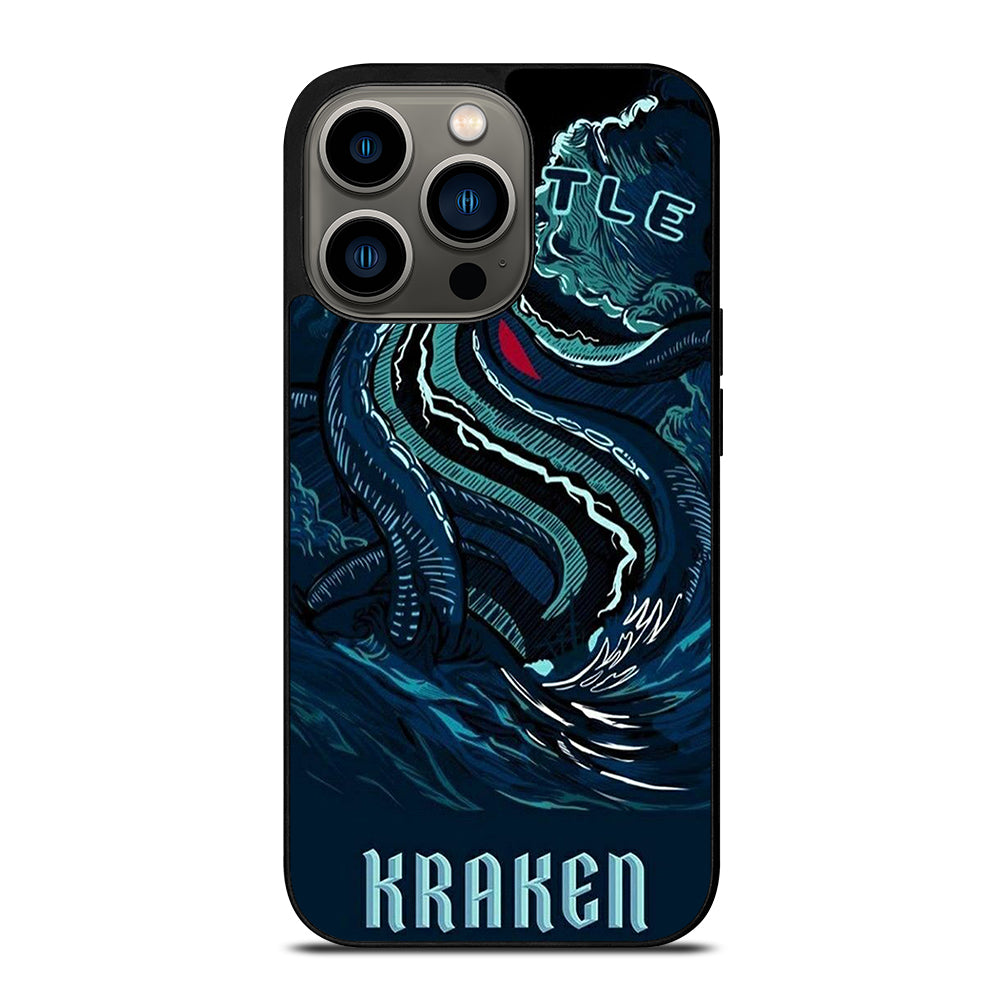 SEATTLE KRAKEN LOGO ART iPhone 13 Pro Case Cover