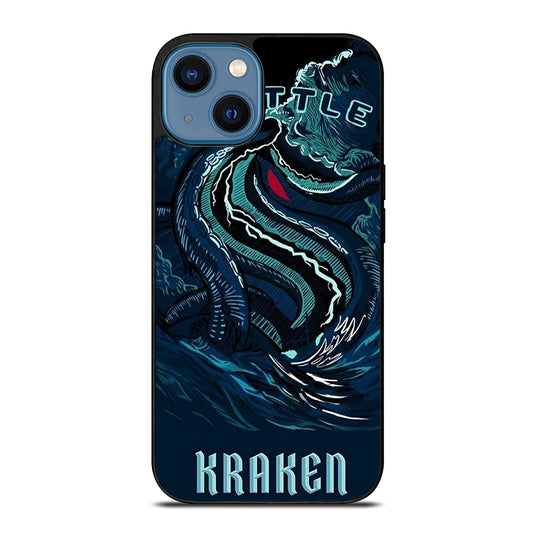 SEATTLE KRAKEN LOGO ART iPhone 14 Case Cover