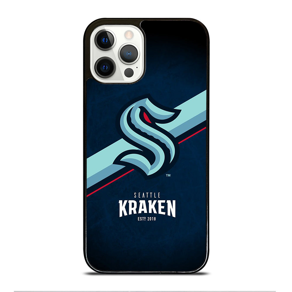SEATTLE KRAKEN STRIPE LOGO iPhone 12 Pro Case Cover