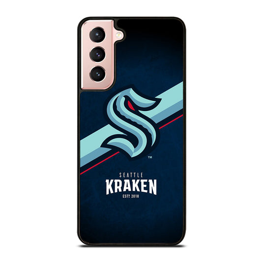 SEATTLE KRAKEN STRIPE LOGO Samsung Galaxy S21 Case Cover