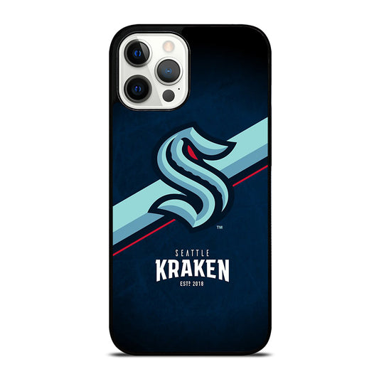 SEATTLE KRAKEN STRIPE LOGO iPhone 12 Pro Max Case Cover