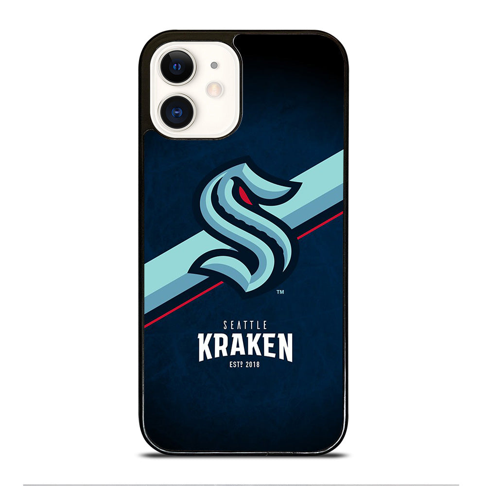 SEATTLE KRAKEN STRIPE LOGO iPhone 12 Case Cover