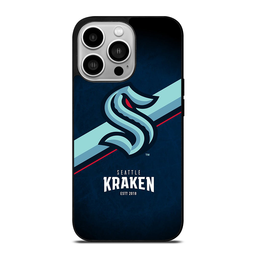 SEATTLE KRAKEN STRIPE LOGO iPhone 14 Pro Case Cover