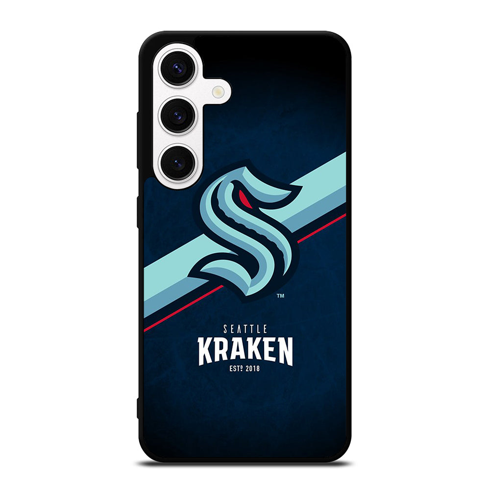 SEATTLE KRAKEN STRIPE LOGO Samsung Galaxy S24 Case Cover