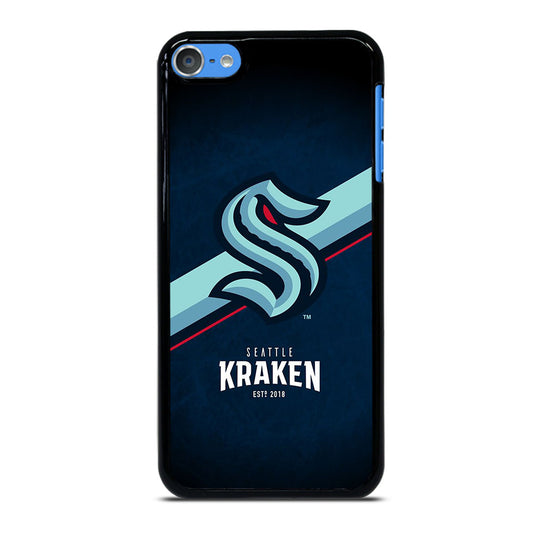 SEATTLE KRAKEN STRIPE LOGO iPod Touch 7 Case Cover