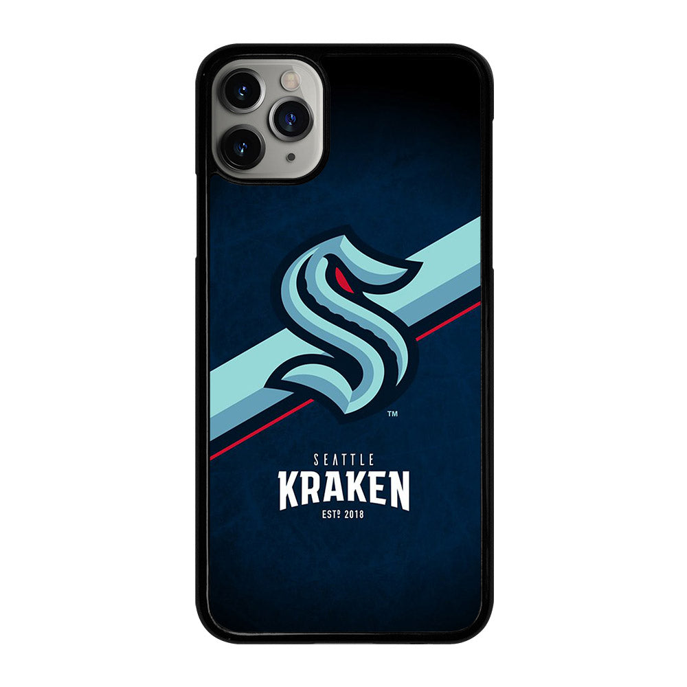 SEATTLE KRAKEN STRIPE LOGO iPhone 11 Pro Max Case Cover