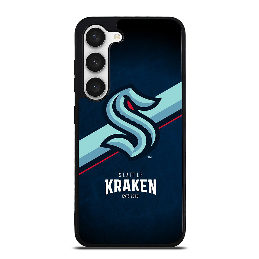 SEATTLE KRAKEN STRIPE LOGO Samsung Galaxy S23 Case Cover